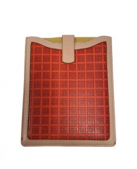 Patchwork leather case for...