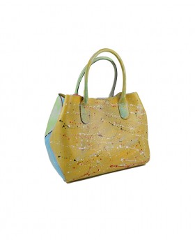 Hand-painted Leather Handbag