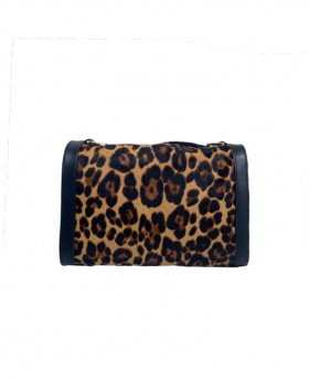 Squared Calf Hair bag with...