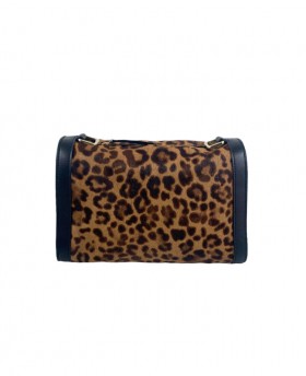 Squared Calf Hair bag with...