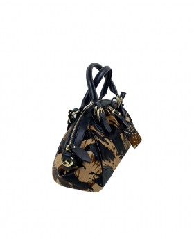Calf Hair "Raviolo Bag" with removable shoulder strap