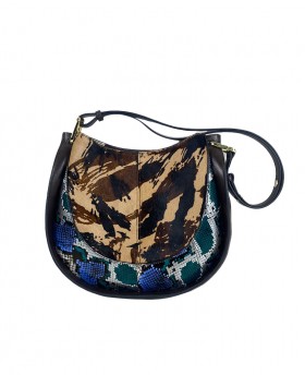 Daily Shoulder Bag with Calf Hair