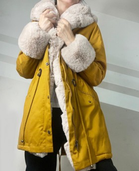 Eco-Fur Parka with coulisse