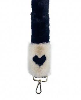 Real Mink fur shoulder strap