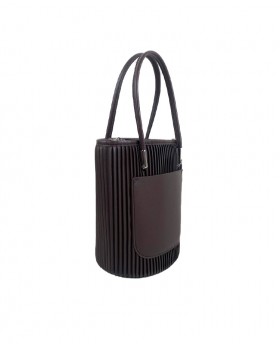 Plissè Bucket bag with removable strap