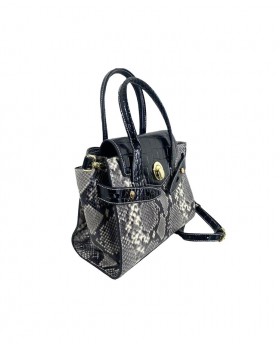 Adjustable handbag with removable shoulder strap