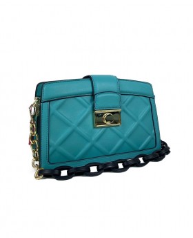 Quilted Shoulder Bag with...