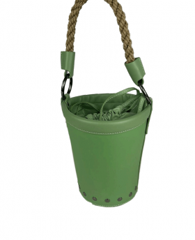 Bucket bag with double shoulder strap