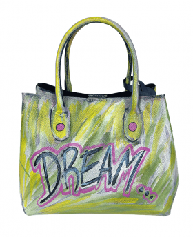 Hand-painted Leather Handbag "Dream"