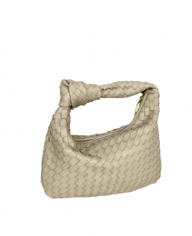 Small braided bag with knot