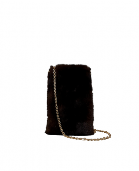 "Mink fur" soft phone bag