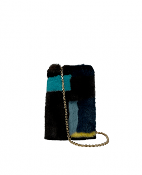 "Mink fur" soft phone bag