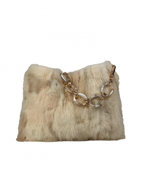 Mink fur Pochette and shoulder bag