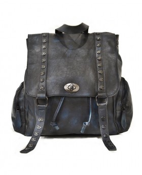 Vintage studded backpack